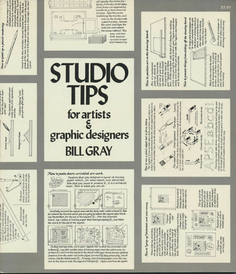 Studio Tips for Artists & Graphic designers - Bill Gray 1976 Soft Cover