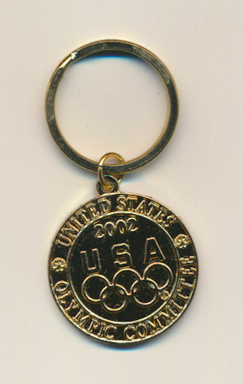 2002 USA United States Olympic Committee Key Ring Fob