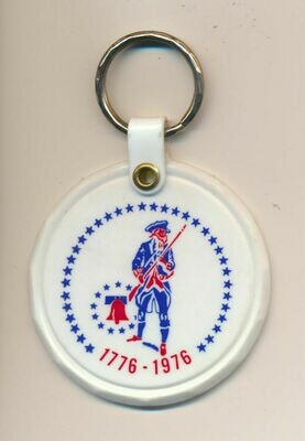 Lombard, IL American Revolution Bicentennial Key Rings 1776-1976