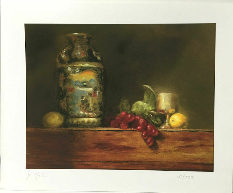 George Ceffalo Limited Edition Giclee Print of a Still Life Oil Painting. 15/500