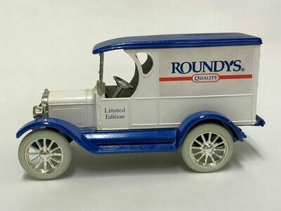 Ertl Die-Cast 1/25 Scale Roundys 1923 Chevrolet Delivery Van Bank w/Key - 1990s