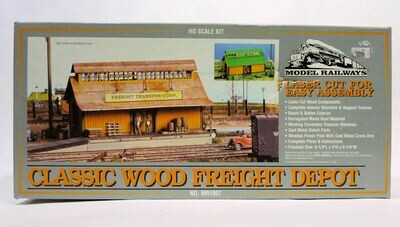 Classic Wood Freight Depot HO Scale Building Kit #MR1007 - SOLD
