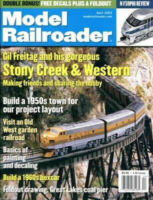 Model Railroader Magazine April 2003