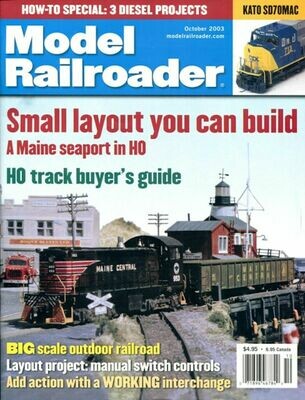 Model Railroader Magazine October 2003
\