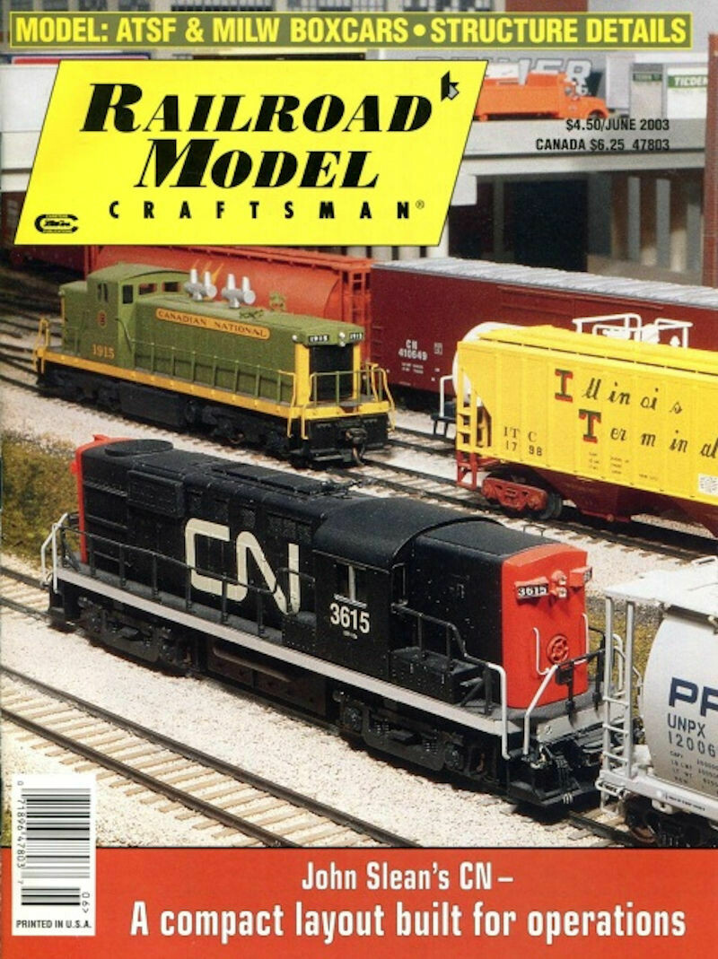 Railroad Model Craftsman June 2003 Magazine Volume 72, Number 1
