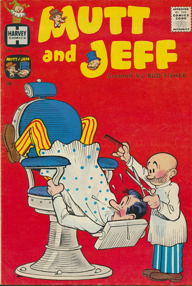Mutt And Jeff #117 (Harvey April 1960) Includes Richie Rich story - Fine.