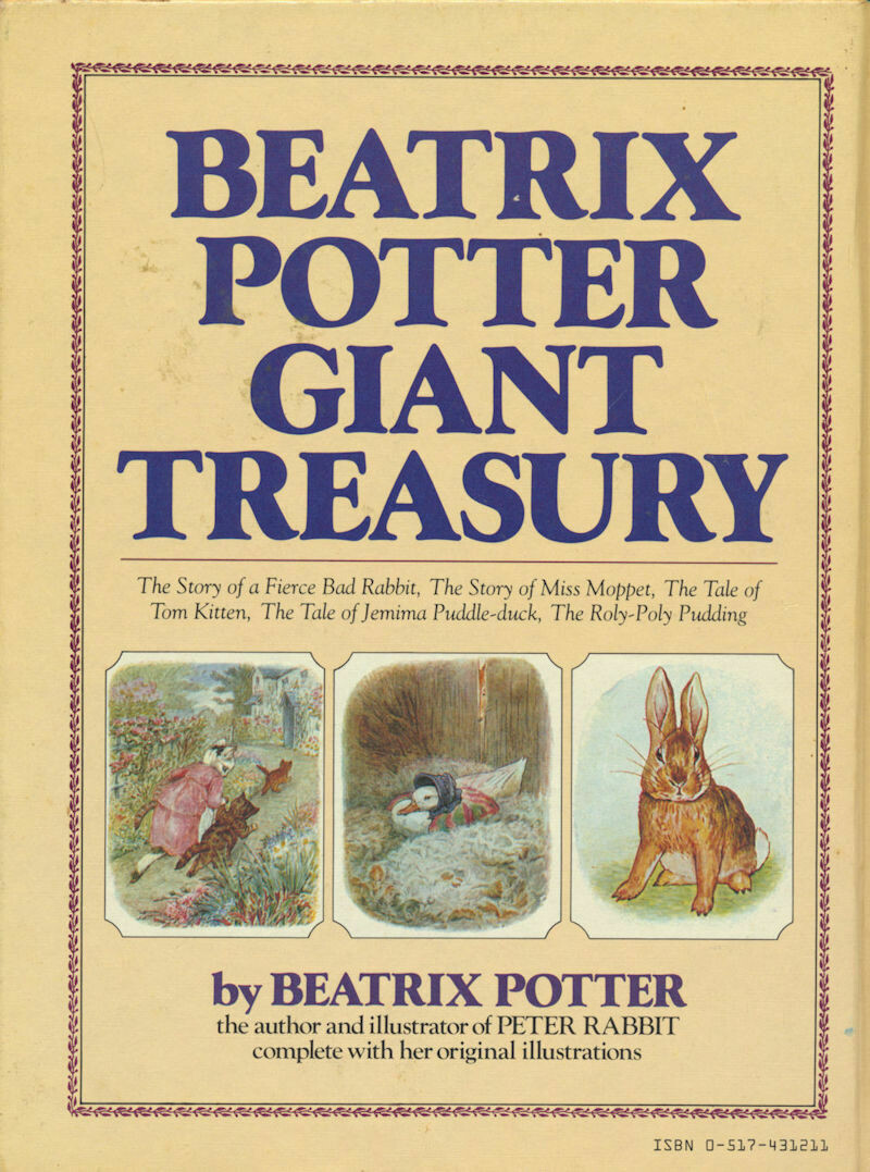 Beatrix Potter Giant Treasury by Beatrix Potter Hard Cover 1st 1984