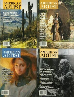 American Artist Mag 2002 (Lot of 4 Issues)
