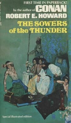 The Sowers of the Thunder - Robert E. Howard 1975 Zebra 1st Printing Softcover