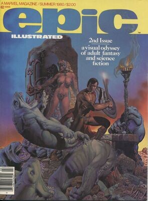 EPIC Illustrated Summer 1980 Vol.1, No.2 Marvel Magazine - Richard CORBEN Cover.