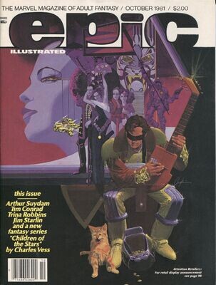 EPIC Illustrated October 1981 Vol.1, No.8 Marvel Magazine – Howard CHAYKIN Cover.