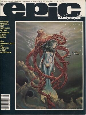 EPIC Illustrated June 1982 Vol.1, No.12 Marvel Magazine – Frank BRUNNER Cover.