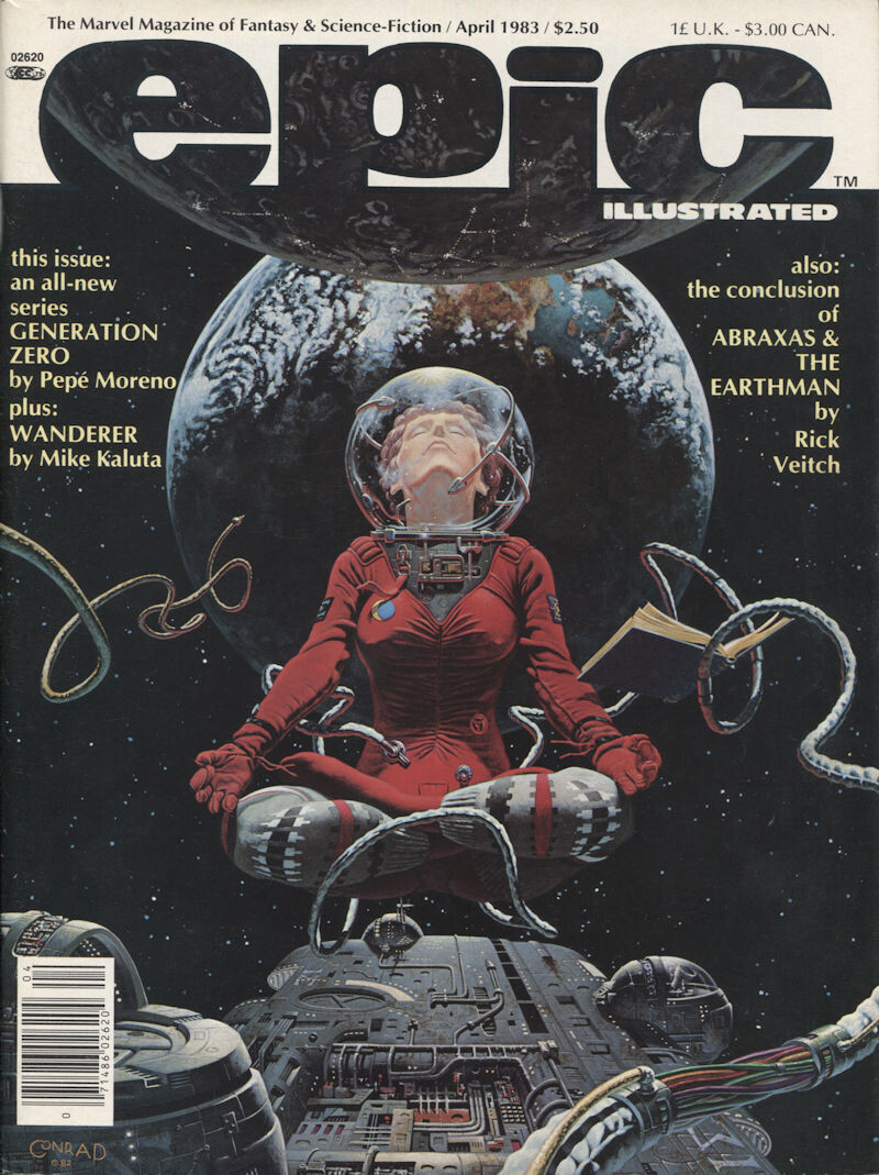 EPIC Illustrated April 1983 Vol.1, No.17 Marvel Magazine – Tim CONRAD Cover.