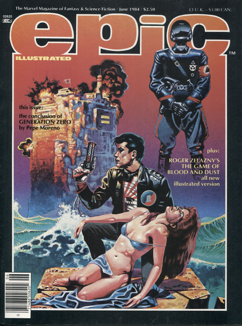EPIC Illustrated June 1984 Vol.1, No.24 Marvel Magazine – Pepe MORENO Cover.