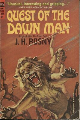 Quest of the Dawn Man- J.H. Rosny - Ace SF Classic, 1964 F-269 - Harry J SHAARE Cover