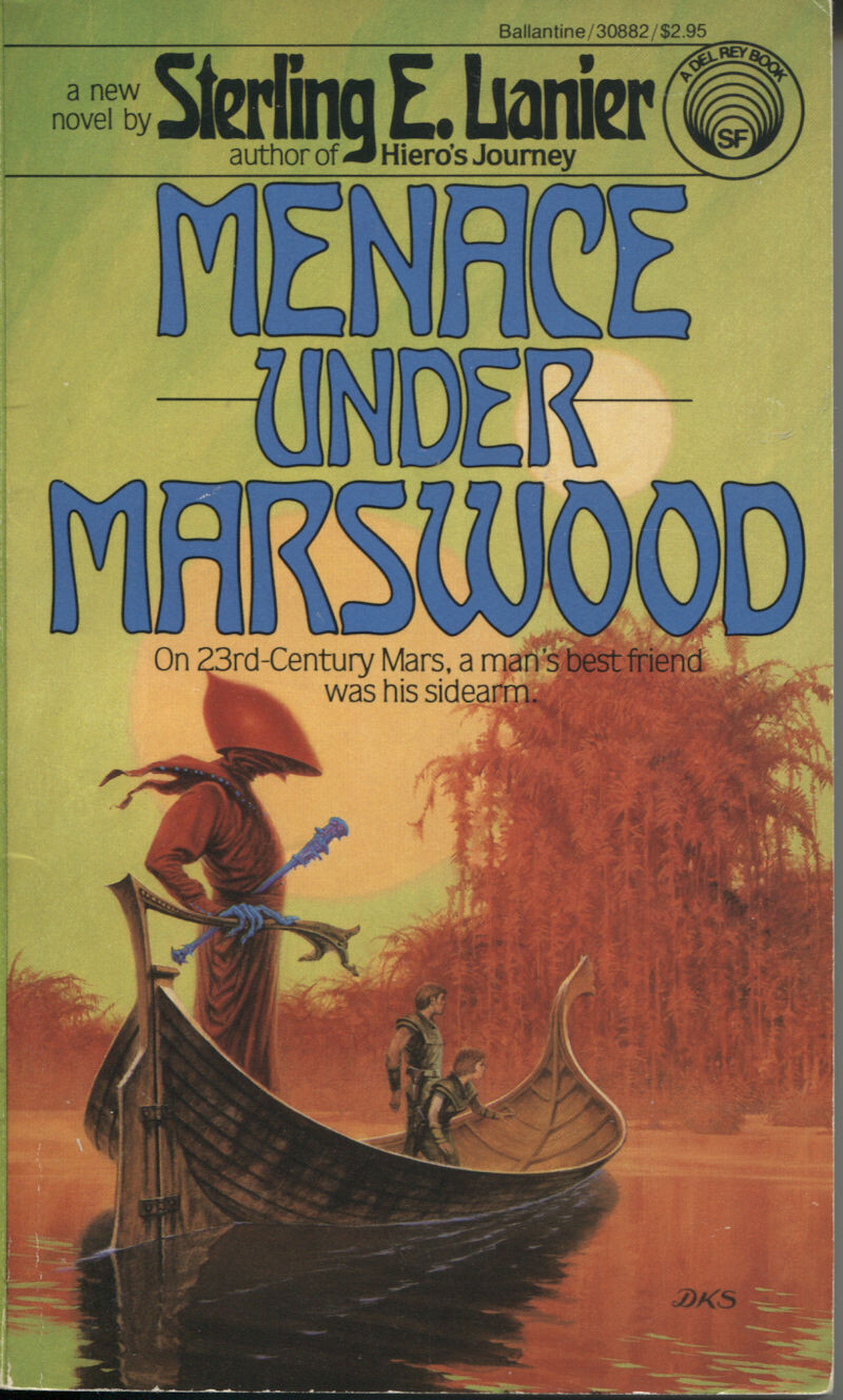 Menace Under Marswood - Sterling E. Lianier - 1st Del Rey PB 1983 Darrell K. SWEET Cover