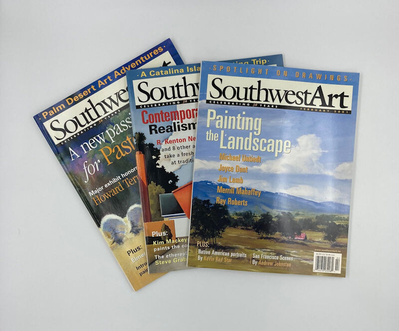 Southwest Art (3 Issues) Feb, Mar, Apr 2001