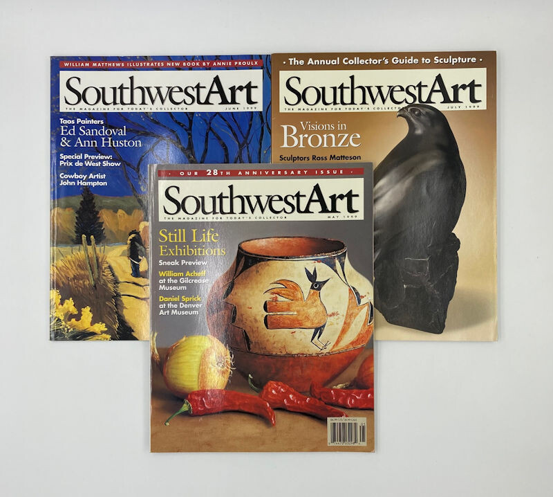 Southwest Art (3 Issues) May, Jun, Jul 1999