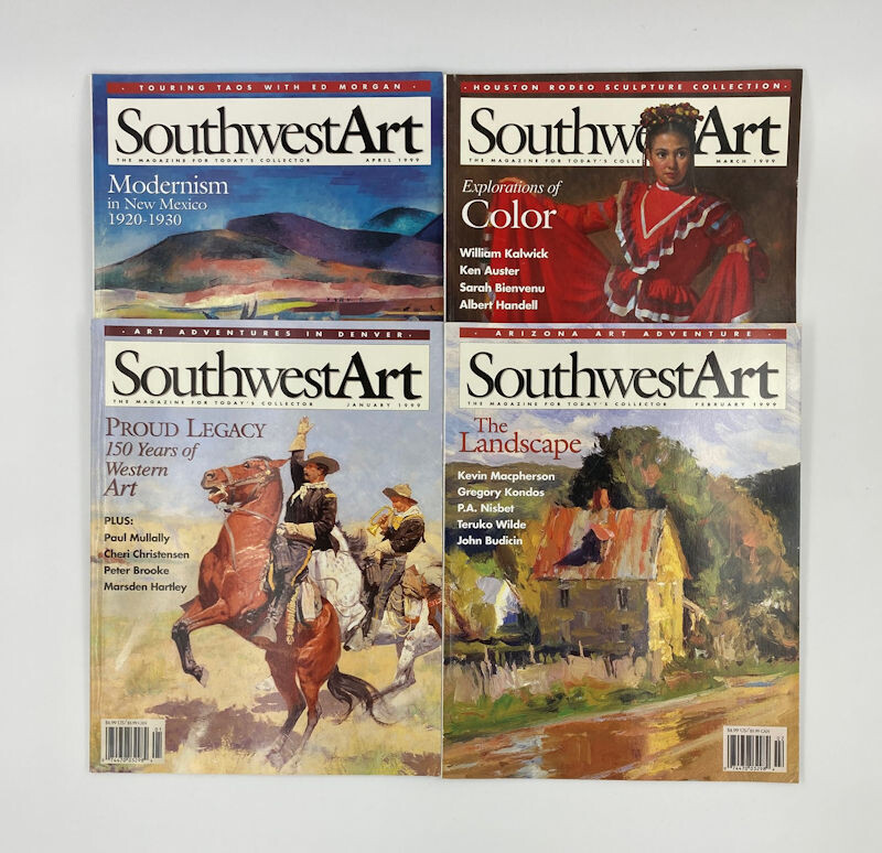 Southwest Art (4 Issues) Jan, Feb, Mar, Apr 1999