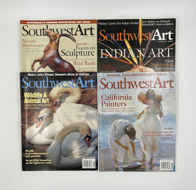 Southwest Art (4 Issues) May, Jun, Jul, Aug 2003