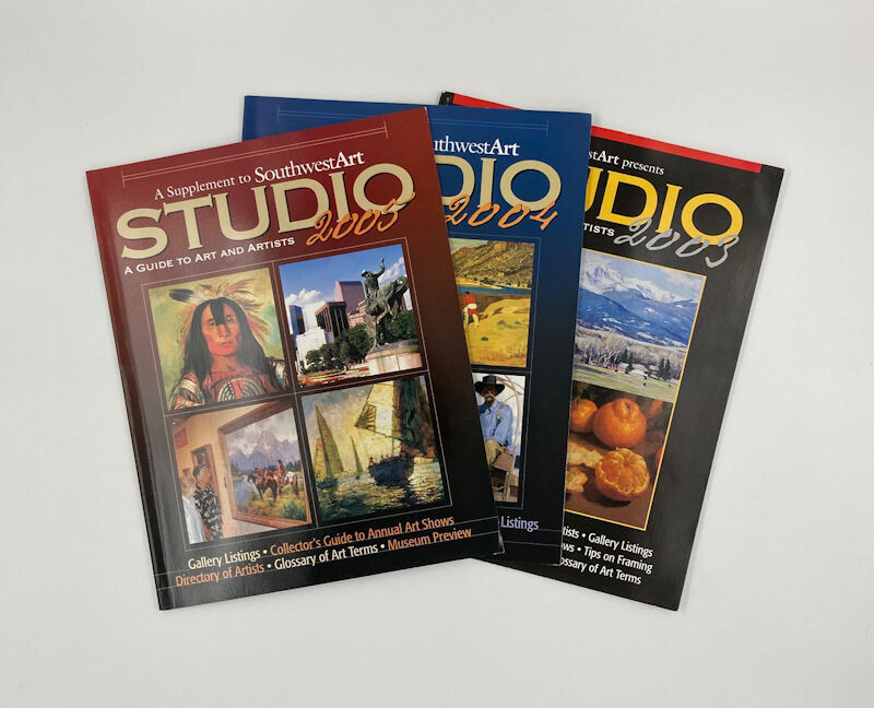 Southwest Art Studio Guides {3 Issues) 2003, 2004, 2005
