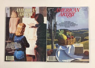 American Artist Mag (2 Issues) Mar, Sep 1984
