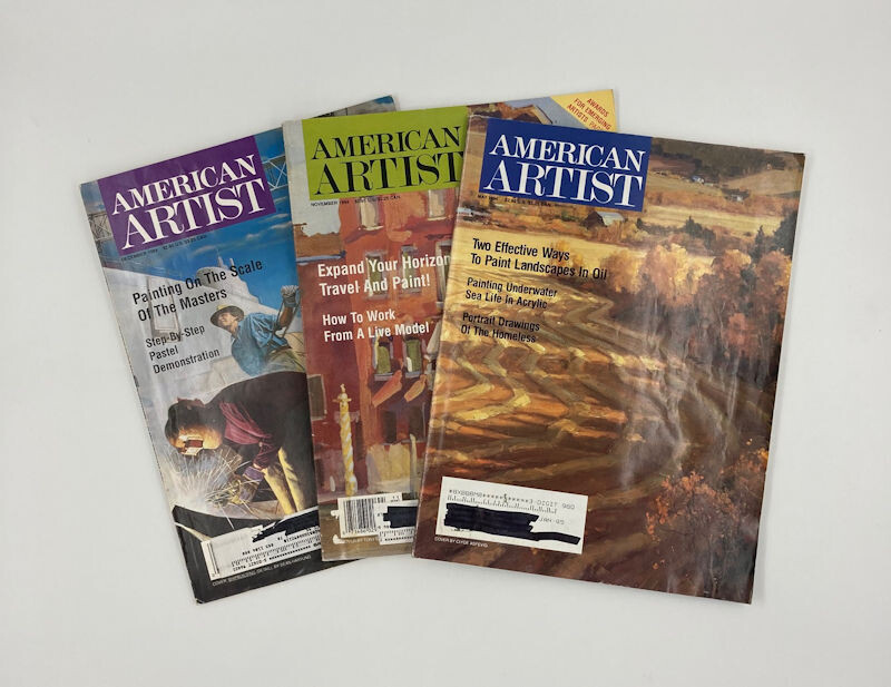 American Artist (3 Issues) May, Nov, Dec 1994