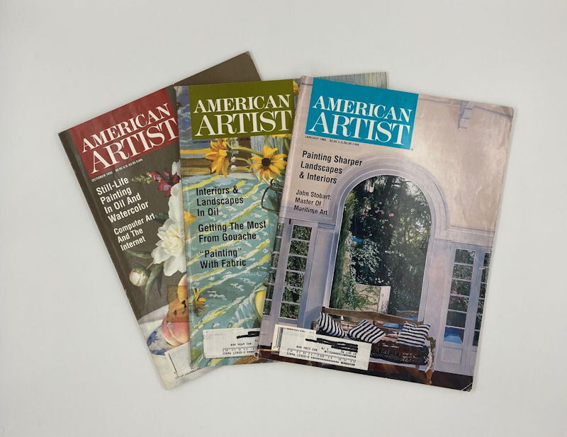 American Artist (3 Issues) Jan, Sep, Oct 1995