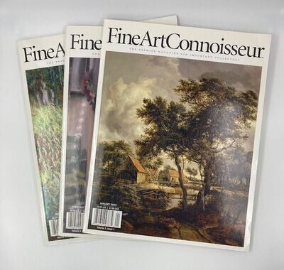 Fine Art Connoisseur Mag (3 Issues) Jan, Feb, Mar 2006 ZHANG, SITU, SOROLLA