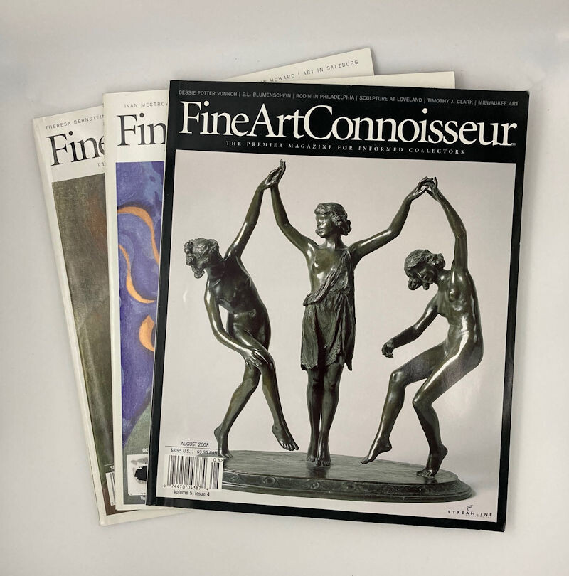 Fine Art Connoisseur Mag (3 Issues) Jul-Aug, Sep-Oct, Nov-Dec 2008