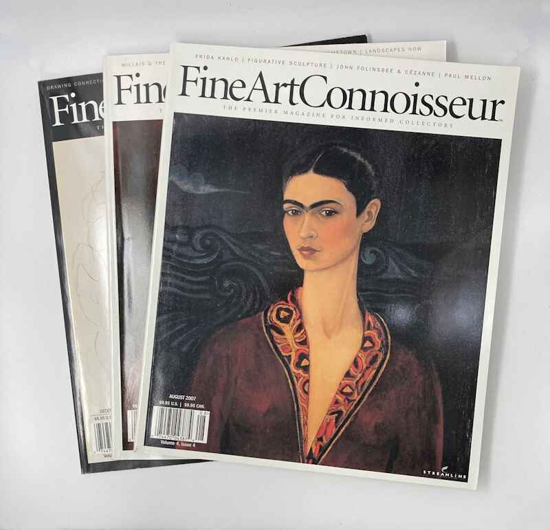 Fine Art Connoisseur Mag (3 Issues) Jul-Aug, Sep-Oct, Nov-Dec 2007 KAHLO, SLOAN, MATISSE
