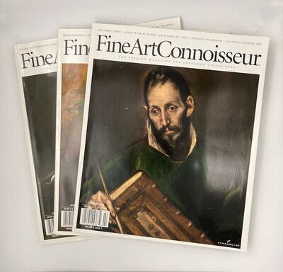 Fine Art Connoisseur Mag (3 Issues) Jan-Feb, Mar-Apr, May-Jun 2008