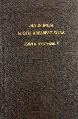 JAN IN INDIA by Otis Adelbert Kline HC 1980 Reprint