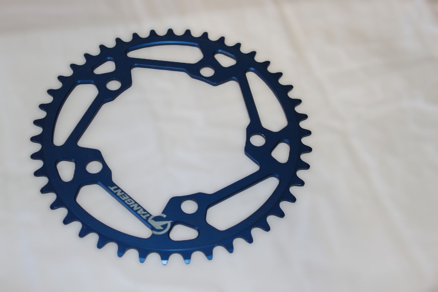 Tangent 5 Bolt Chainring Blue