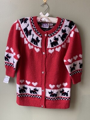 Vintage SBH Scotty Dog Sweater, Size XL
