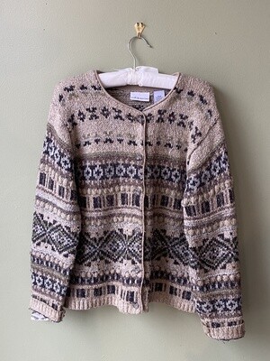 Croft and Barrow Button-front Sweater, Size M