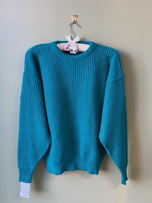Huntington Ridge Turquoise Sweater, Size M