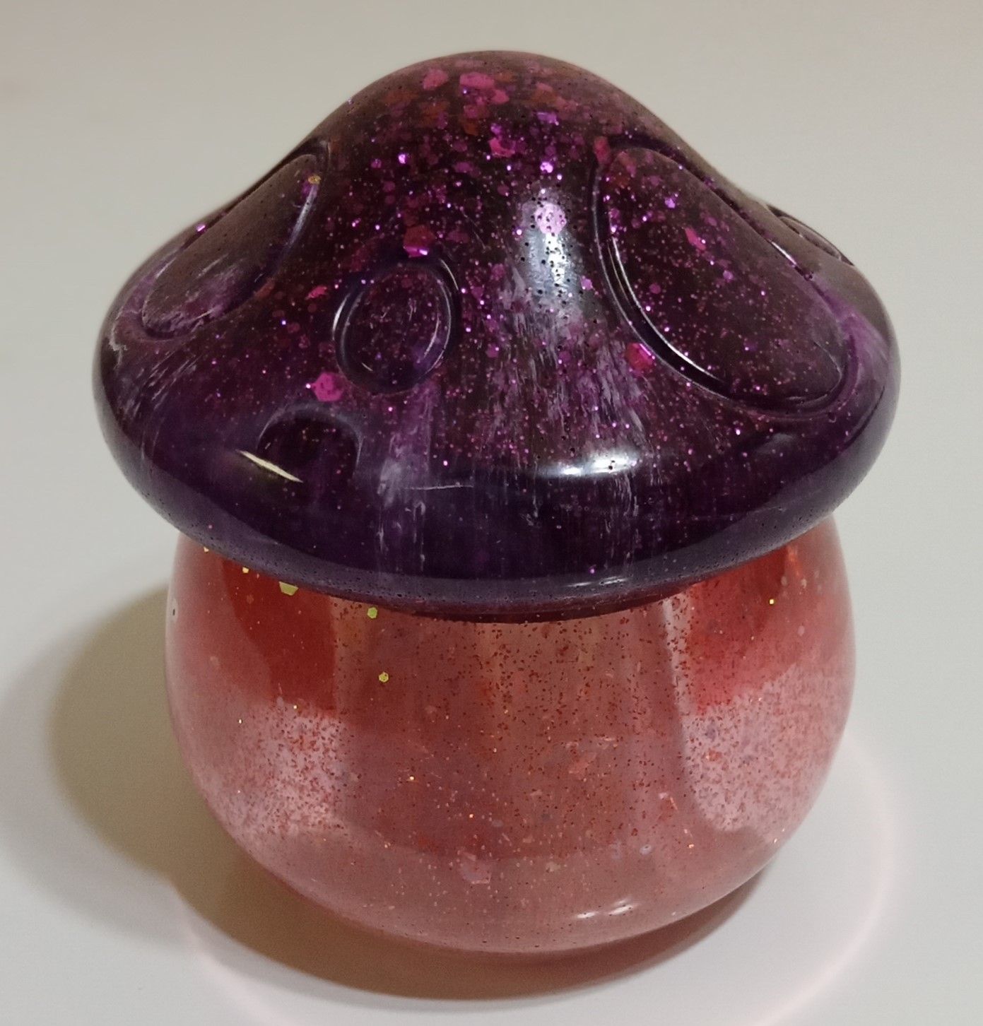 Purple and Pink Mushroom Jar