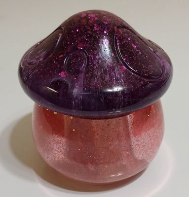 Purple and Pink Mushroom Jar