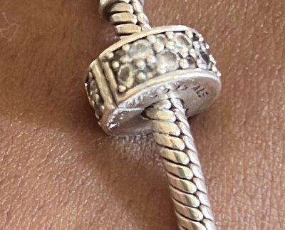 Pandora Single Safety Charm Stopper Silver/gold