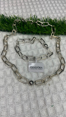 Pandora Silver Thick Chain Link Set