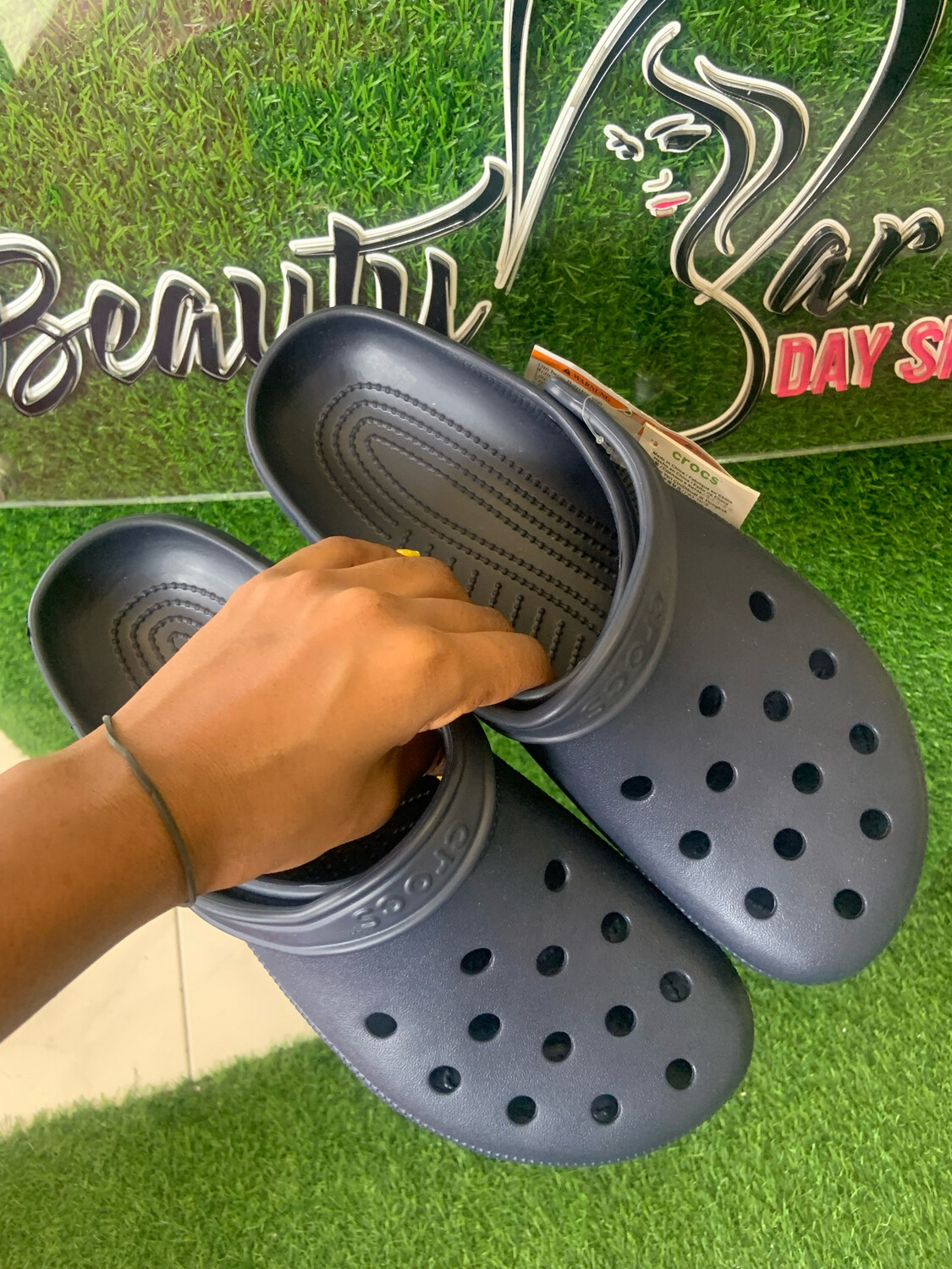 Dark Blue Male Crocs
