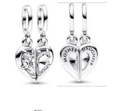 Pandora Mother Daughter Silver Dangle Charm