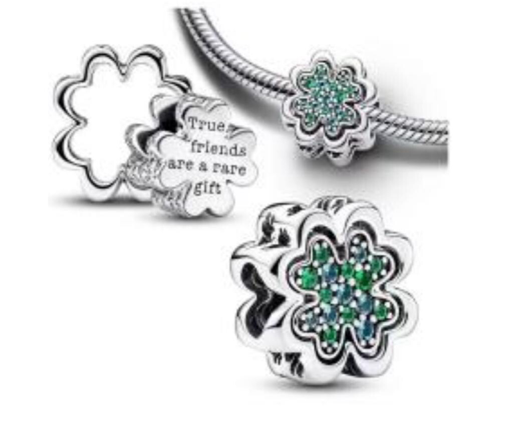 Pandora 4 Leaf Clover Friends Charm