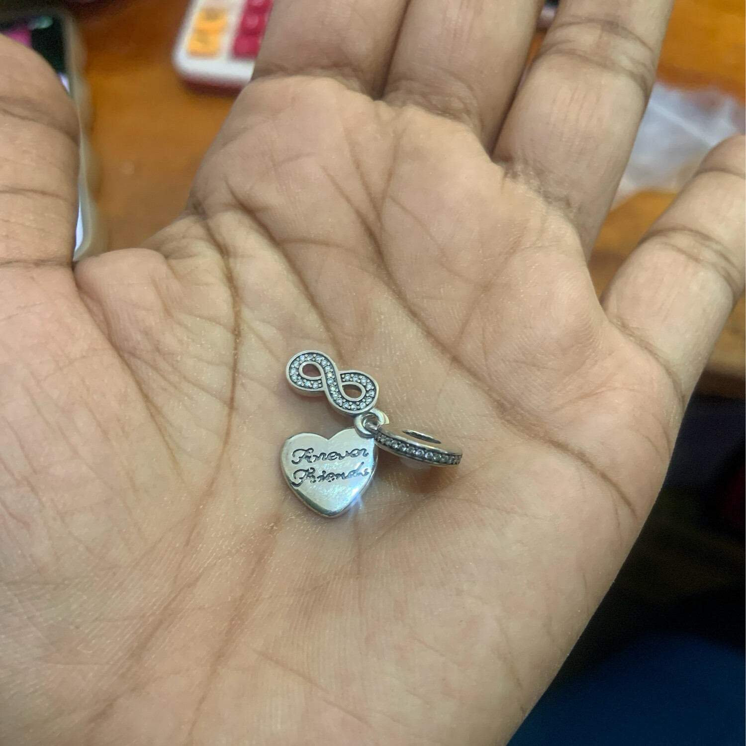 Pandora Heart Infinity Forever Friends Charm