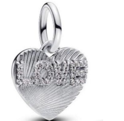 Pandora Dangle Heart Love Charm