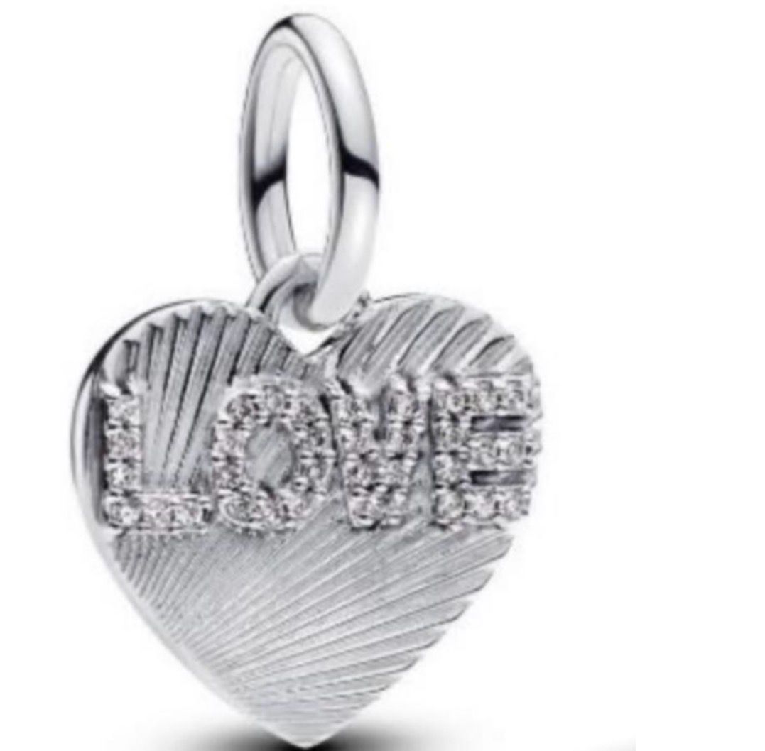Pandora Dangle Heart Love Charm