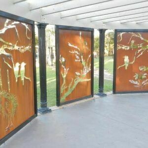 Fauna Corten Steel Decorative Screens