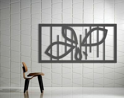 "Caged Flower" Design Laser Cut Decorative Metal Screen
