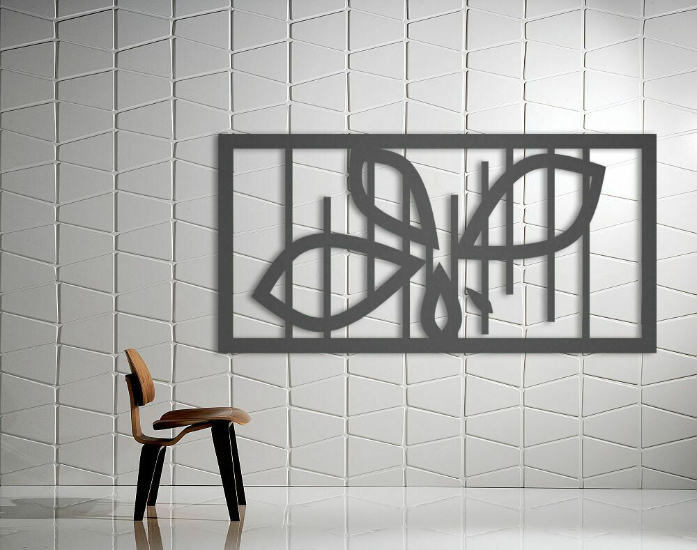 "Caged Flower" Design Laser Cut Decorative Metal Screen, Material: 3MM ALUMINIUM, Size: 1200X600MM